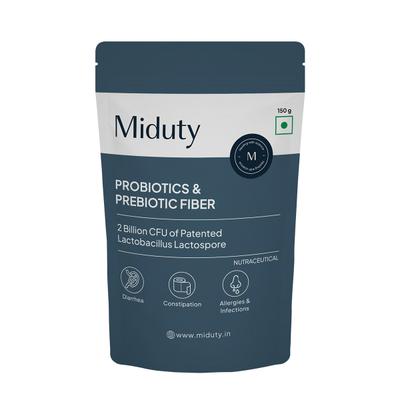 Miduty Probiotics & Prebiotics Fiber Powder 150 g - Digestive Health