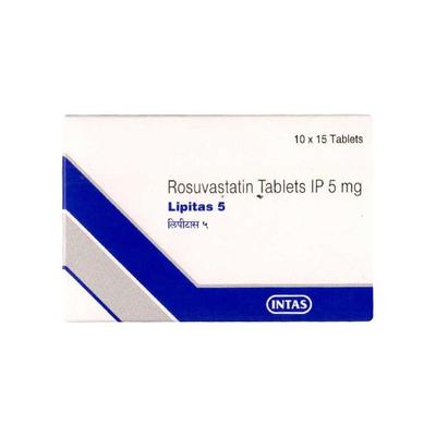 LIPITAS 5 Tablet 15's - High Cholesterol-Dys