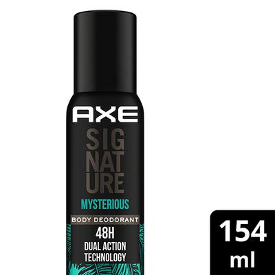 Axe Signature Mysterious Tropical Green Fragrance 72H Dual Action Technology Body Deodorant 154ml - Men Deodorants/Roll-Ons