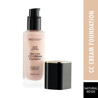 Swiss Beauty Skin Care CC Cream Foundation - (Natural Beige) 34 ml - Foundation