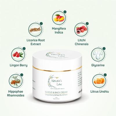 Nature's Law Sleeve & Back Cream 100 gm - Skin-Treatment