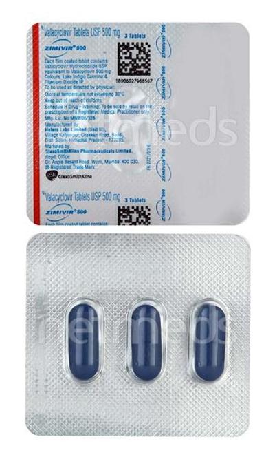 Zimivir 500mg Tablet 3'S - Viral infections-Ant