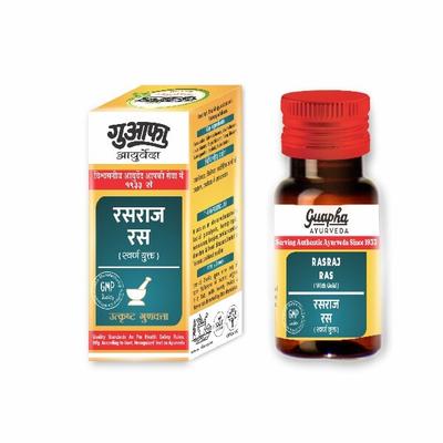 Guapha Ayurveda Rasraj Ras (with Gold) Tablet 50's - Speciality Medicines
