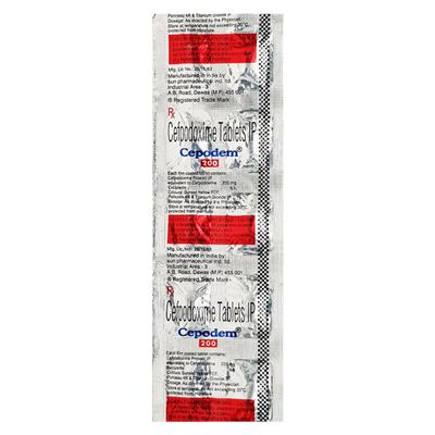 Cepodem 200mg Tablet 10'S - Bacterial Infections-Cep