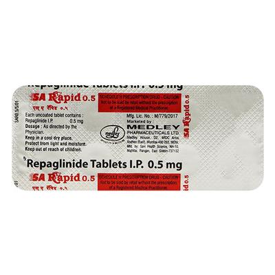 SA Rapid 0.5mg Tablet 10'S - Diabetes-Ant