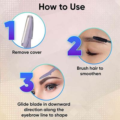 Vega Smooth Eyebrow Shaper for Women for Face, Eyebrows, Upperlips, Chin, Forehead, ESS-03 3's - Face & Eyebrow Razors