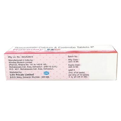 ROSEDAY EZ 20 Tablet 10's - High Cholesterol-Dys