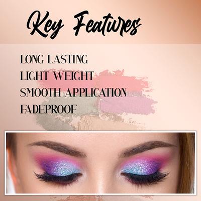 Half N Half 12 Colors Loving Eyeshadow Palette Highly Long Lasting Blendable Shades for Smooth Texture- 02 9.5 gm - Eye Shadow Palettes
