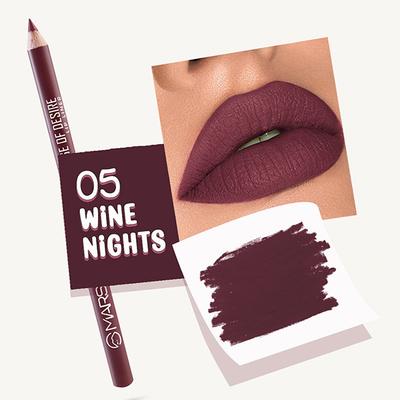 Mars Edge of Desire Lip Liner - 05 Wine Nights 1.4 gm - Lip Liners