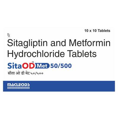 SITA OD MET 50/500 Tablet 10's - Diabetes-Ant