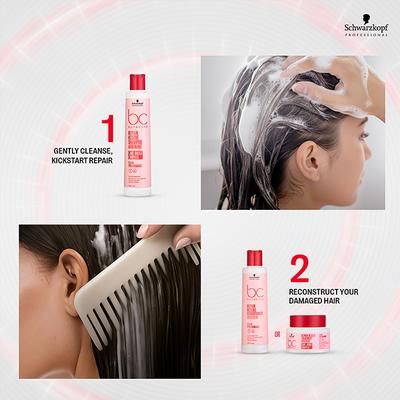 Schwarzkopf Professional Bonacure Repair Rescue Shampoo with Arginine and Vegan Keratin 250 ml - Shampoos