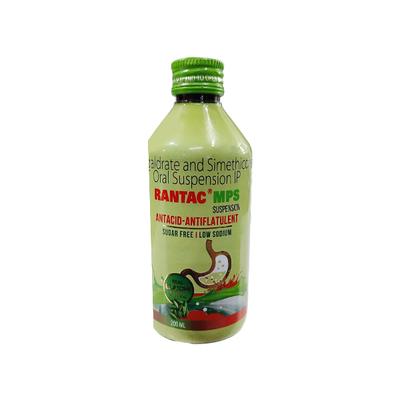 RANTAC MPS SUGAR FREE REAL ELAICHI FLAVOUR Suspension 200ml - Ulcer/Reflux/Flatulence-Aaa