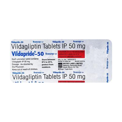VILDAPRIDE 50 Tablet 15's - Diabetes-Ant