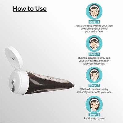 Globus Remedies Activated Carbon With Vitamin B3 & Vitamin E Face Wash 100 ml - Face Wash & Cleansers