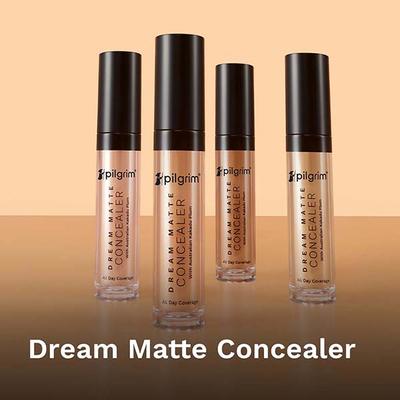 Pilgrim Full Coverage Concealer Crease Resistance & Lightweight with Matte Finish Sand-10 7.3 ml - Concealer