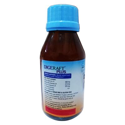 DIGERAFT PLUS MINT FLAVOUR SUGAR FREE & GLUTEN FREE Oral Suspension 150ml - Ulcer/Reflux/Flatulence-Aaa