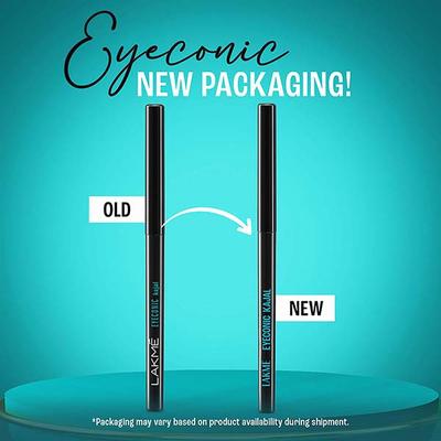 Lakme Eyeconic Kajal, Matte Waterproof Kohl, Smudgeproof Kajal that lasts 24 Hrs, White, 0.35 gm - Kajal & Kohls