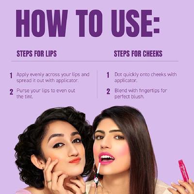 Elle18 2 Timing Lip and Cheek Tint Candyfloss 4 ml - Liquid Lipsticks
