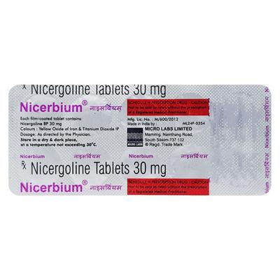 Nicerbium 30mg Tablet 10'S - Thrombotic Disorder-Per