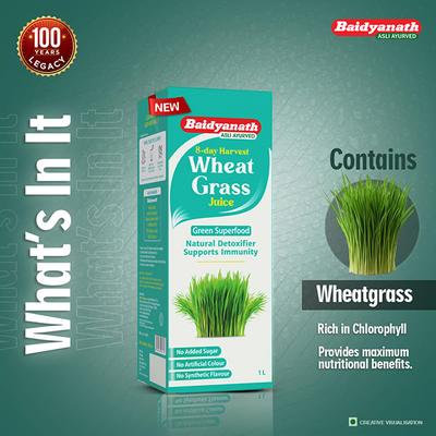 Baidyanath Wheat grass Juice 1 l - Speciality Medicines