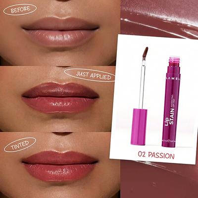 Lamel Lip Stain Hydrating Lip Tint 02 Passion 2.7 gm - Lip Stains & Tints
