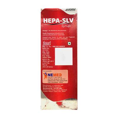 HEPA SLV SUGAR FREE Syrup 200ml - Supplements-Vam