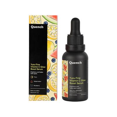 Quench Botanics Vitamin C Glow Boost Serum with Yuzu Extracts Brightens & Fades Dark Spots 30 ml - Face Gels