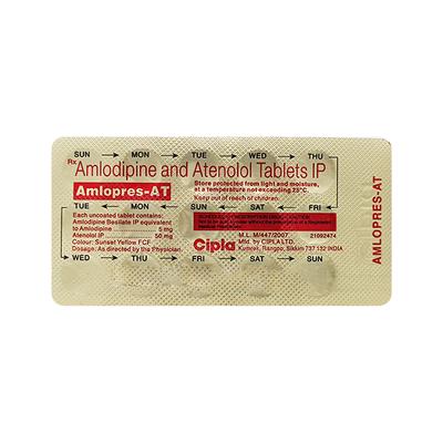Amlopres AT 50mg Tablet 15'S - Hypertension-Cal