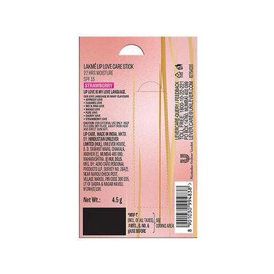 Lakme Lip Love Cherry Lip Care 22 Hrs Moisture Spf 15 4.5Gm - Lipsticks