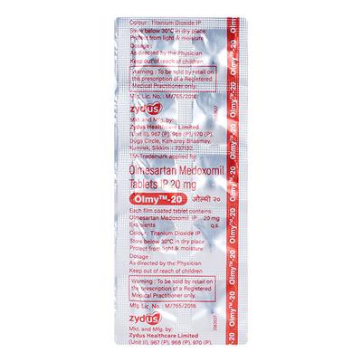 Olmy 20mg Tablet 10'S - Hypertension-Ang
