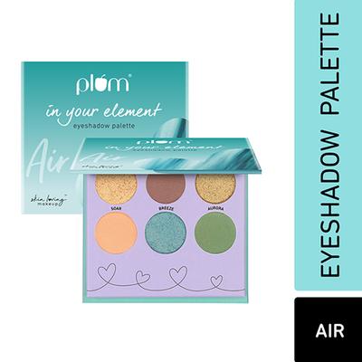 Plum In Your Element Eyeshadow Palette Super Pigmented 6-In-1 Palette, 04 Air 10 gm - Eye Shadow Palettes