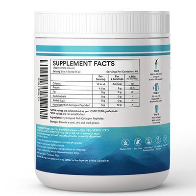 Inlife Hydrolyzed Fish Collagen Powder - Unflavoured 200 g - Hair & Skin