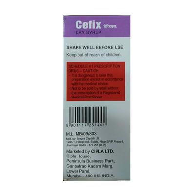 Cefix Delicious Pineapple Flavour Dry Syrup 30ml - Bacterial Infections-Cep