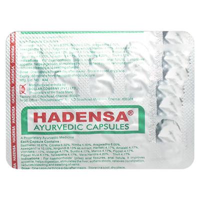 Hadensa Capsule 10'S - Ayurvedic Medicine-AYU