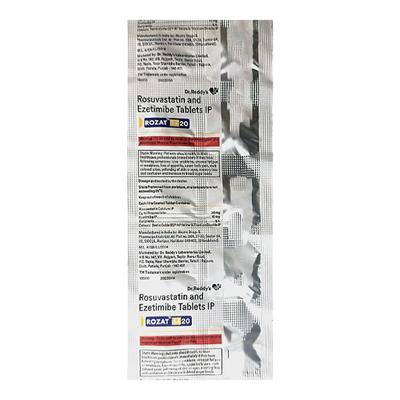 ROZAT EZ 20 Tablet 10's - High Cholesterol-Dys