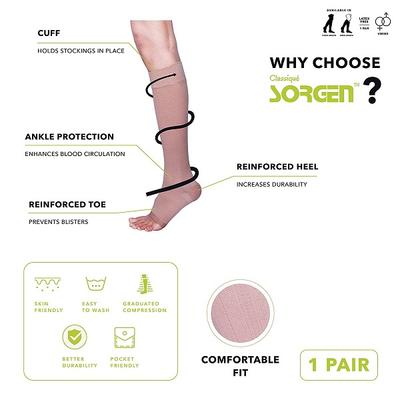 Sorgen Classique Medical Compression Stockings Class 2 Knee Length - Medium 1's - Knee/Ankle/Leg/Foot Supports