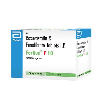 FORTIUS F 10 Tablet 10's - High Cholesterol-Dys