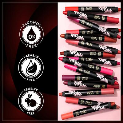 Faces Canada Comfy Matte Lip Crayon - Candy-Yum 01, 2.8gm - Lip Crayons