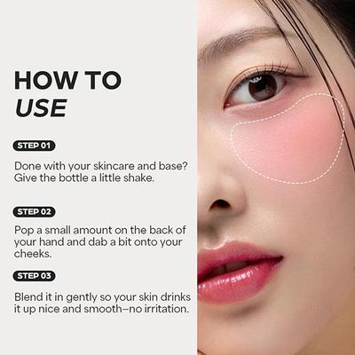 House of Hur Moist Ampoule Blusher 03 Rose Brown 10 ml - Blushes