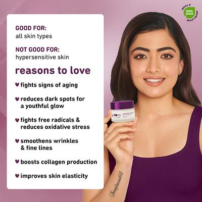 Plum 1% Resveratrol & Vitamin C Anti-Aging Face Moisturizer For Glowing Skin 50 gm - Face Moisturizers