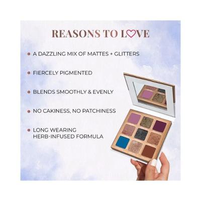 Just Herbs 9 in 1 Eyeshadow Palette Long Wearing And Easily Palette Night Palette 9gm - Eye Shadow Palettes