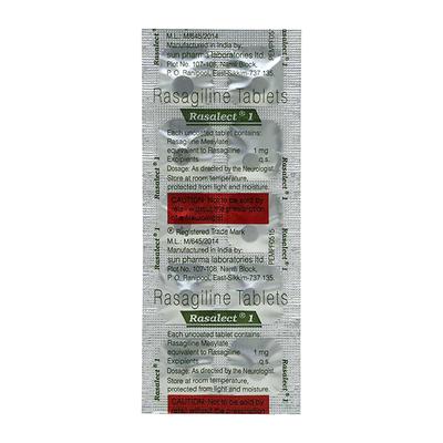 Rasalect 1mg Tablet 10'S - Parkinsonism-Apd