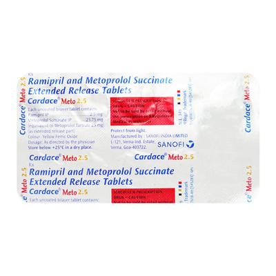 Cardace Meto 2.5 Tablet 10'S - Hypertension-ACE