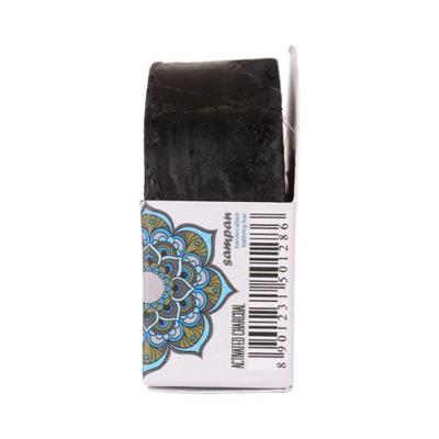 Sampan Handcrafted Glycerine Bathing bar Charcoal 100 gm - Soaps