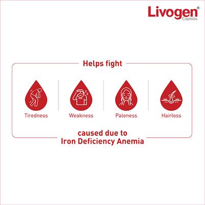 Livogen Captab Tablet 15'S - Iron Supplement/Anaemia-Vma