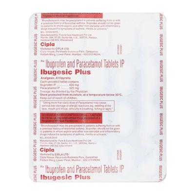 Ibugesic Plus Tablet 20'S - Pain relief-Nsa