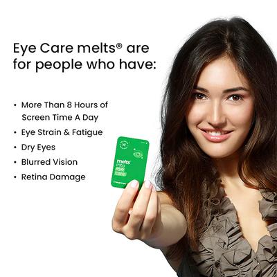 Wellbeing Nutrition Melts Eye Care Vitamins with Lute-gen (Lutein + Zeaxanthin), Bilberry, Beetroot (30 Strips) - Vital Health