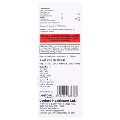 COLDMINE PLUS Syrup 60ml - Pain relief-Nsa