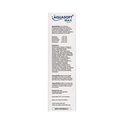 Aquasoft Max Intensive Moisturising Cream 100gm - Dry Skin-Emo