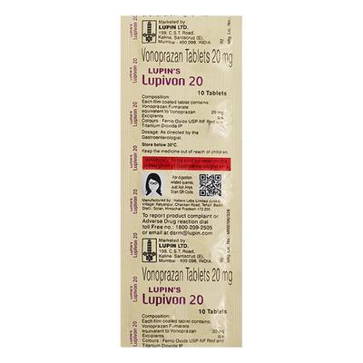 LUPIN'S LUPIVON 20 Tablet 10's - General-P